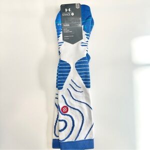 Stance Athletic Socks in Blue and White